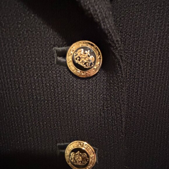 St John Basics Gently Pre-owned Elegant Black Women's Knit Blazer Size 8 - Picture 5 of 7